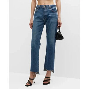 MOUSSY VINTAGE Harris Straight Step Hem Jeans Button Fly Waist 30 Made In Japan